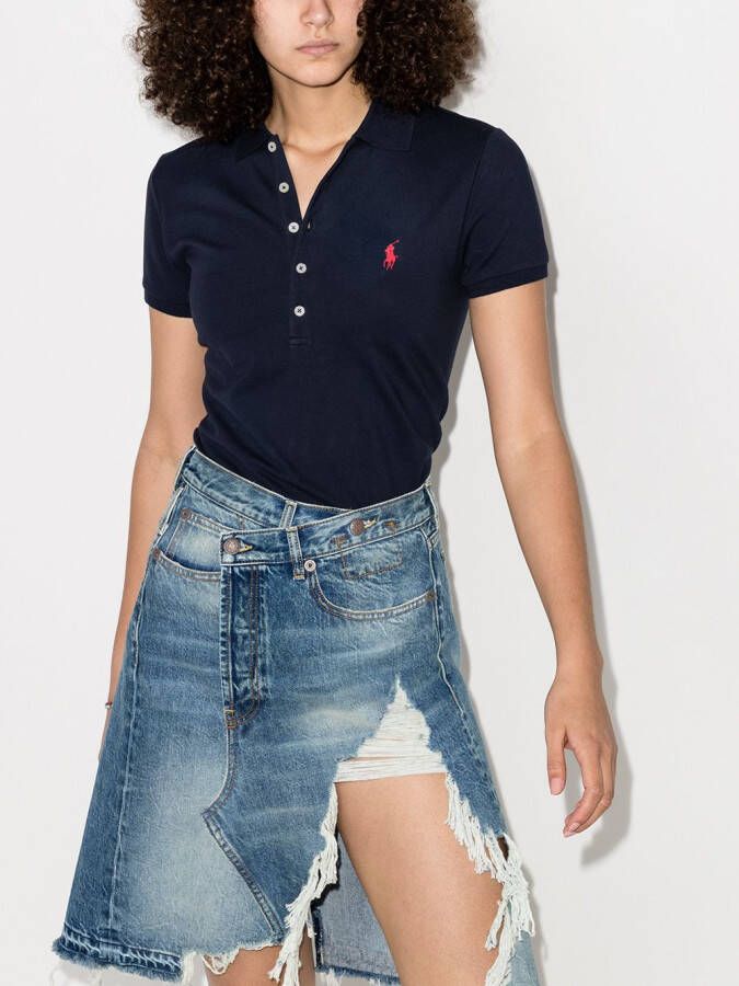 Polo Ralph Lauren Piqué poloshirt Blauw