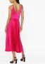 Polo Ralph Lauren Geplooide jurk Roze - Thumbnail 4