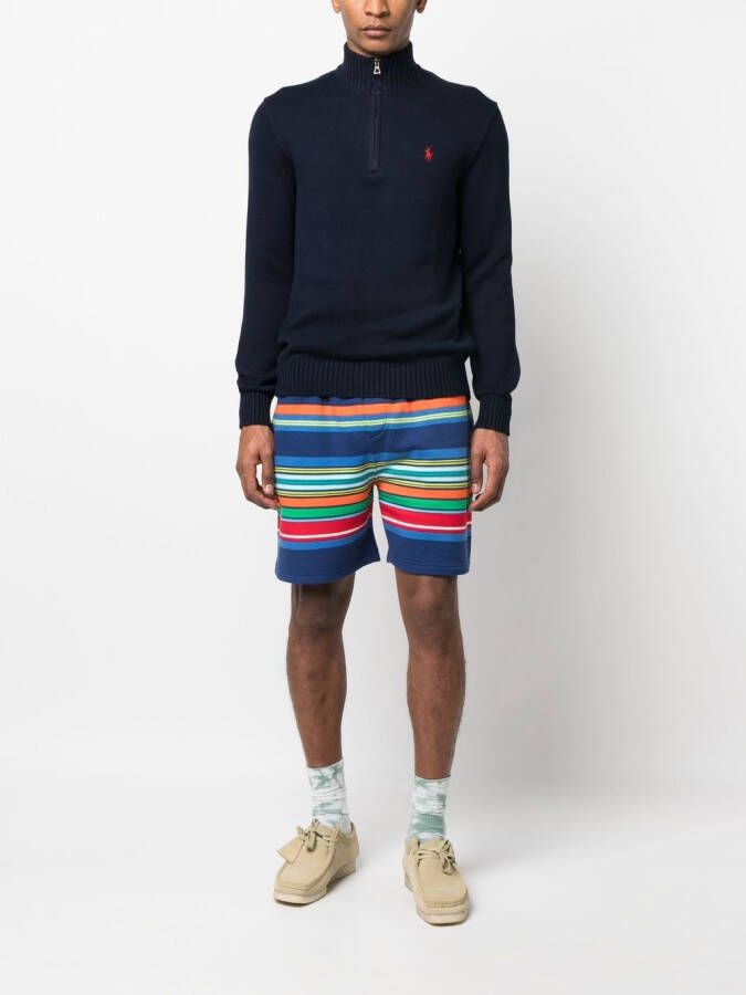 Polo Ralph Lauren Sweater met halve rits Blauw