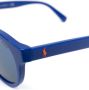 Polo Ralph Lauren Polo Pony zonnebril met rond montuur Blauw - Thumbnail 3