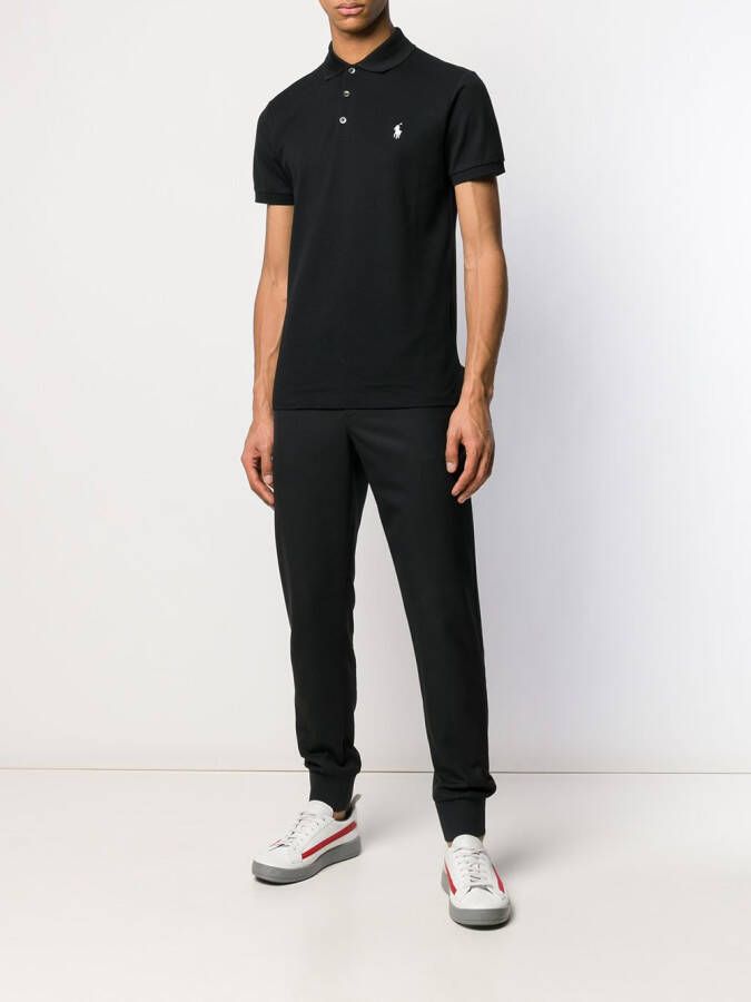Polo Ralph Lauren Poloshirt met contrasterend logo Zwart