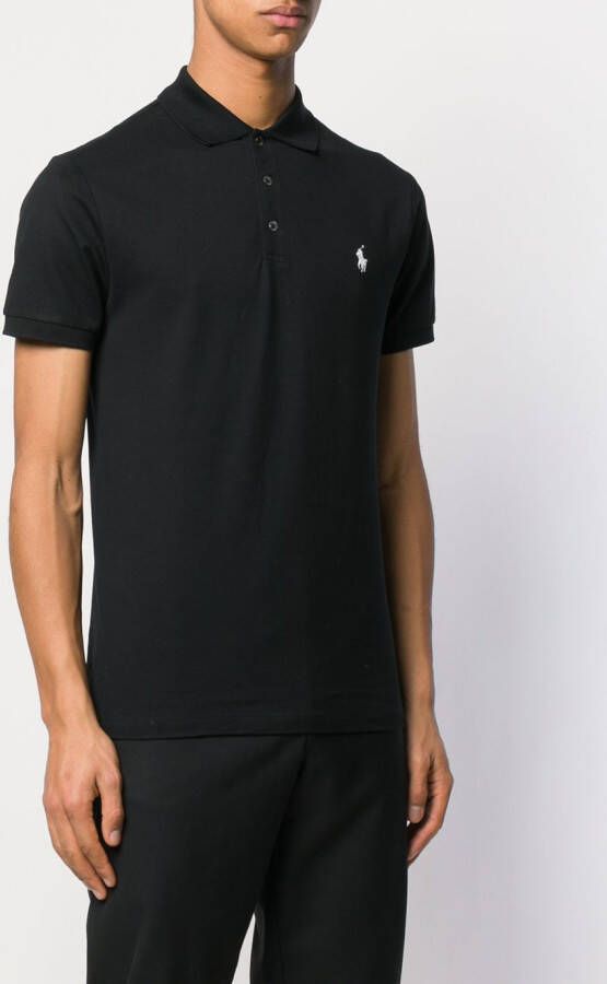 Polo Ralph Lauren Poloshirt met contrasterend logo Zwart