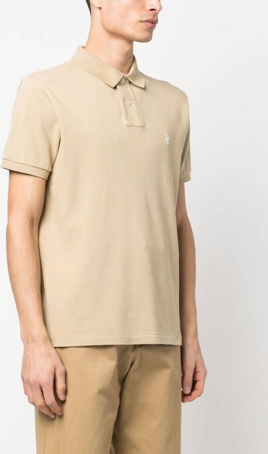 Polo Ralph Lauren Poloshirt met geborduurd logo Beige