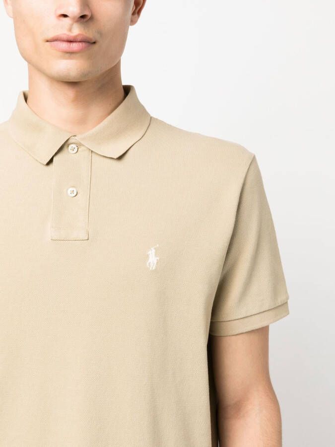 Polo Ralph Lauren Poloshirt met geborduurd logo Beige
