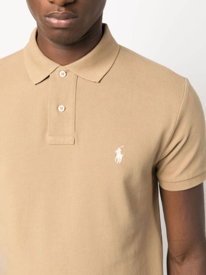 Polo Ralph Lauren Poloshirt met geborduurd logo Beige