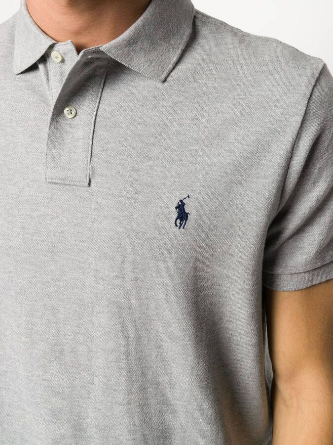 Polo Ralph Lauren Poloshirt met geborduurd logo Grijs