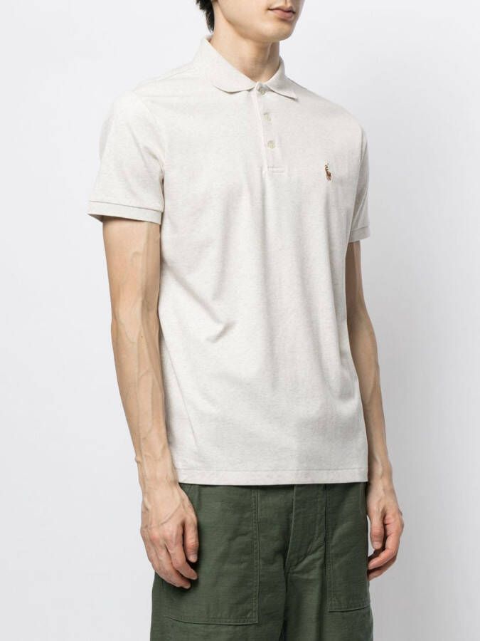 Polo Ralph Lauren Poloshirt met geborduurd logo Grijs
