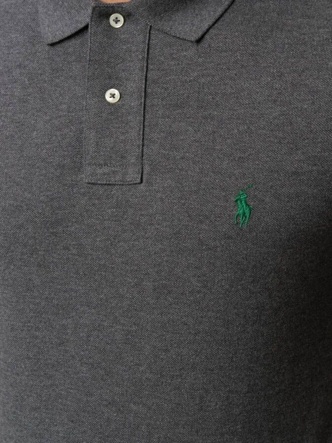 Polo Ralph Lauren Poloshirt met geborduurd logo Grijs