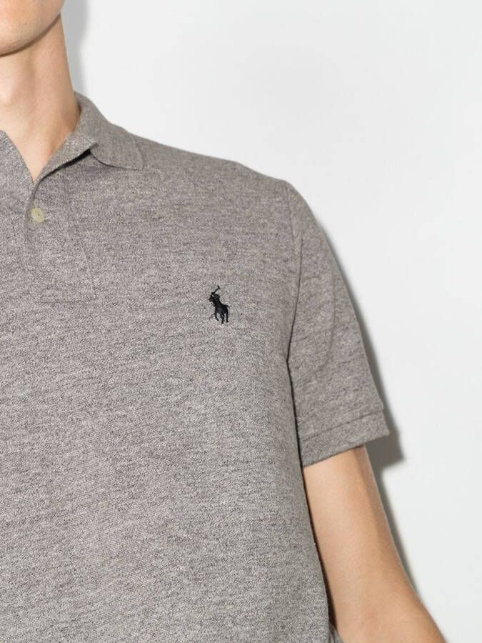 Polo Ralph Lauren Poloshirt met geborduurd logo Grijs