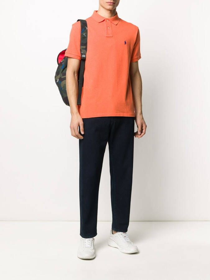 Polo Ralph Lauren Poloshirt met geborduurd logo Oranje