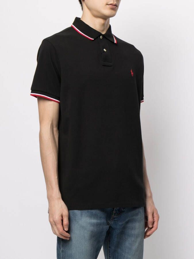 Polo Ralph Lauren Poloshirt met geborduurd logo Zwart