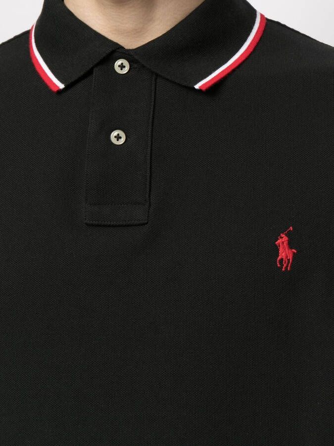 Polo Ralph Lauren Poloshirt met geborduurd logo Zwart