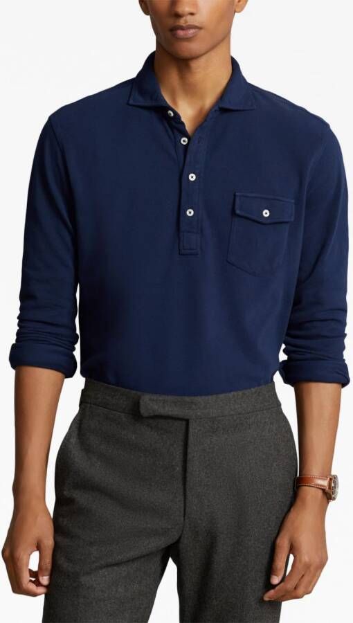 Polo Ralph Lauren Poloshirt met lange mouwen Blauw