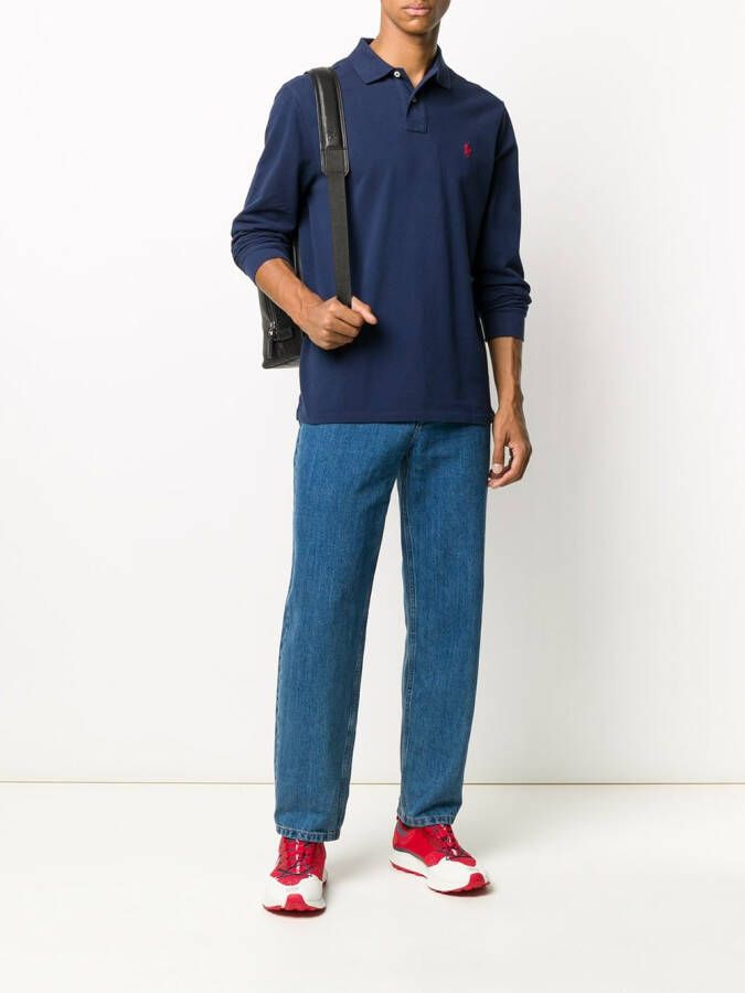 Polo Ralph Lauren Poloshirt met lange mouwen Blauw