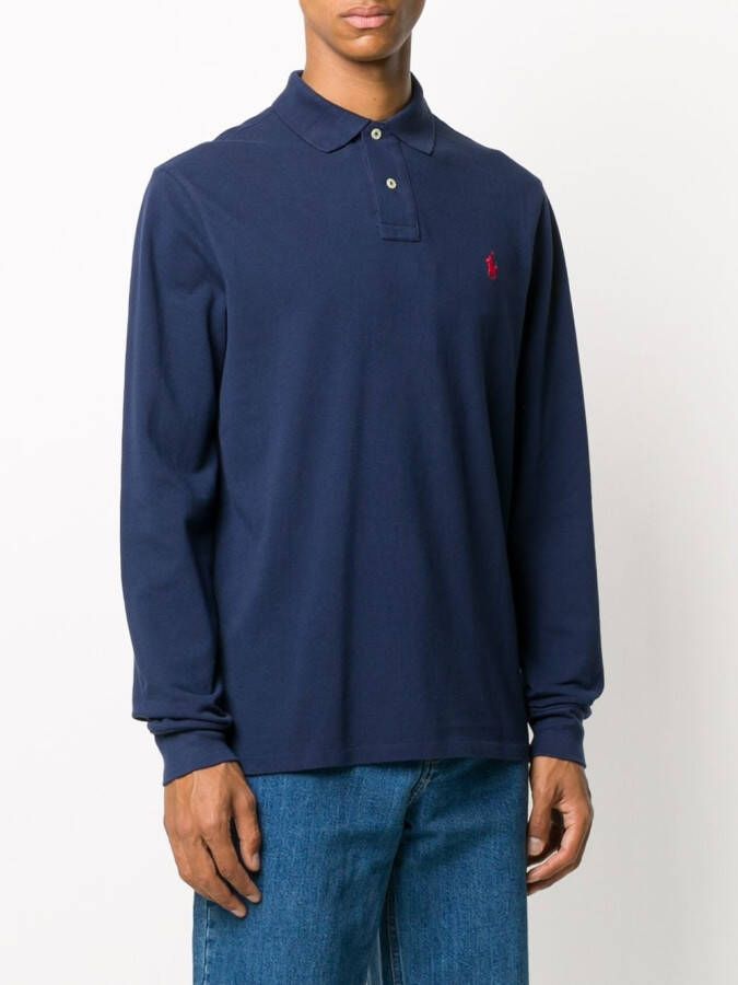 Polo Ralph Lauren Poloshirt met lange mouwen Blauw