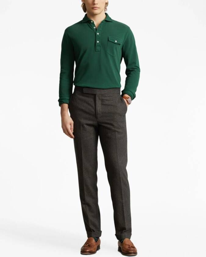 Polo Ralph Lauren Poloshirt met lange mouwen Groen