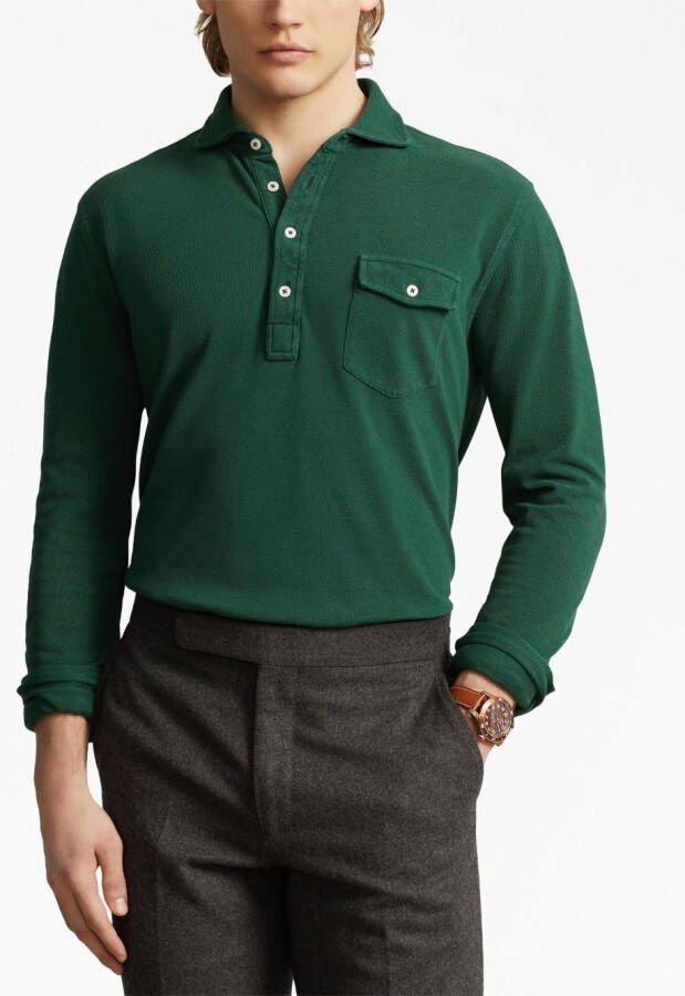 Polo Ralph Lauren Poloshirt met lange mouwen Groen