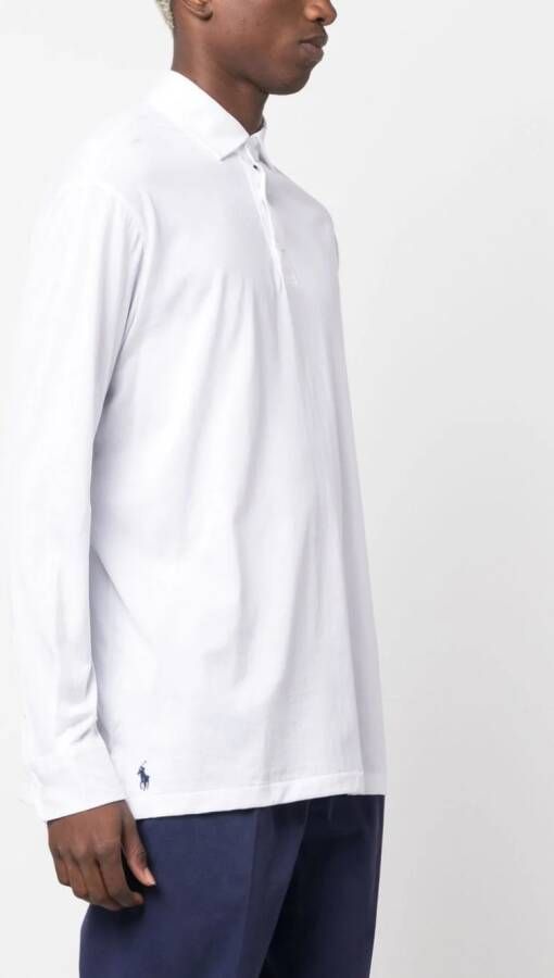 Polo Ralph Lauren Poloshirt met lange mouwen Wit