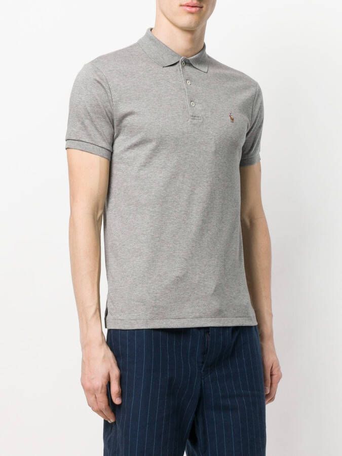 Polo Ralph Lauren Poloshirt met geborduurd logo Grijs