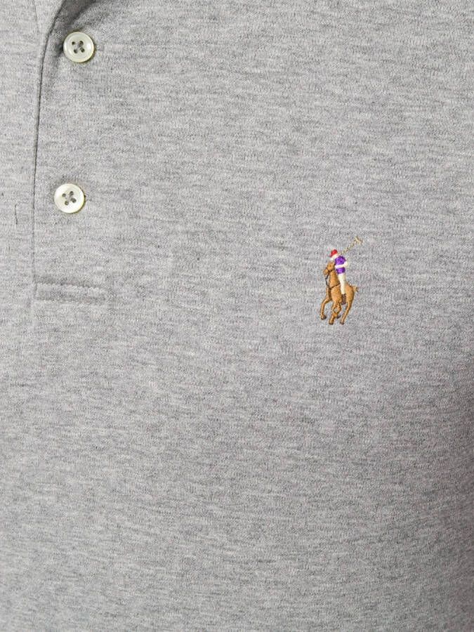 Polo Ralph Lauren Poloshirt met geborduurd logo Grijs