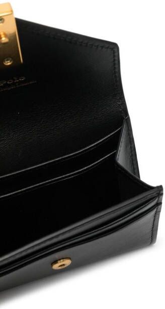 Polo Ralph Lauren Portemonnee met logogesp Zwart
