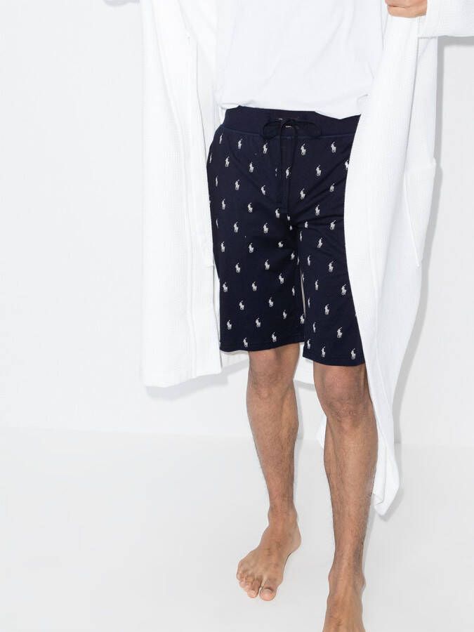 Polo Ralph Lauren Pyjamashorts met logoprint Blauw