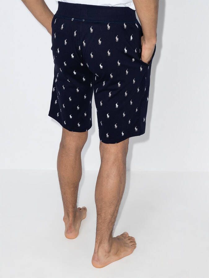 Polo Ralph Lauren Pyjamashorts met logoprint Blauw