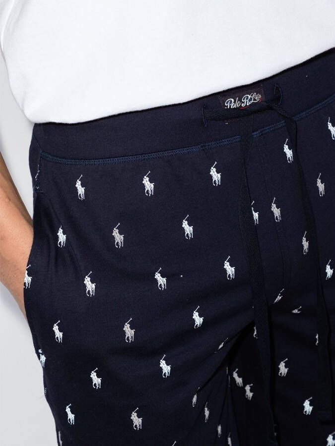 Polo Ralph Lauren Pyjamashorts met logoprint Blauw