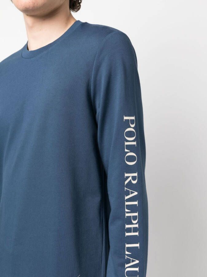 Polo Ralph Lauren Pyjamatop met logoprint Blauw