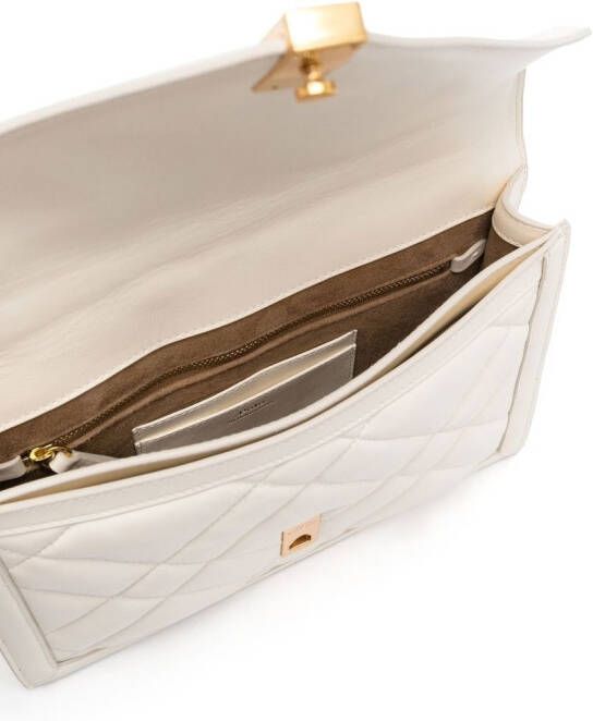 Polo Ralph Lauren Envelop gewatteerde schoudertas Wit