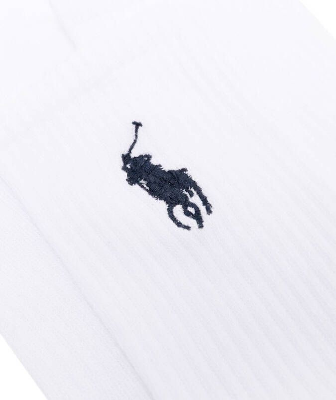 Polo Ralph Lauren Ribgebreide sokken Wit