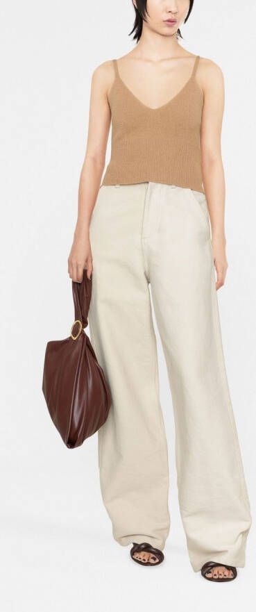 Polo Ralph Lauren Ribgebreide top Beige