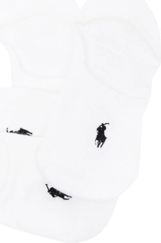 Polo Ralph Lauren Set van drie paar sokken met geborduurd logo Wit