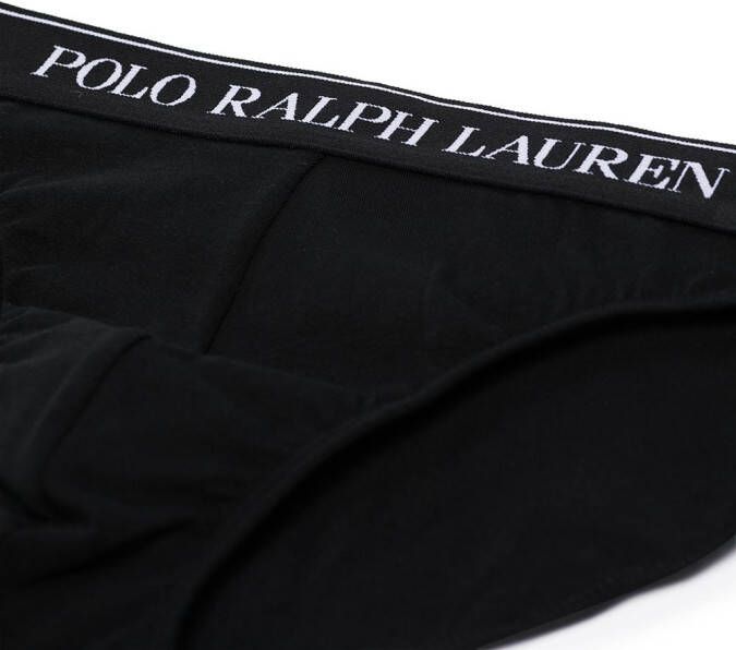 Polo Ralph Lauren Set van drie slips met logo tailleband Zwart