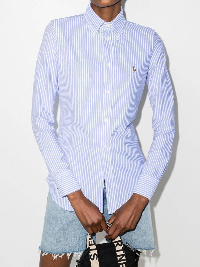 Polo Ralph Lauren Shirt met geborduurd logo Blauw