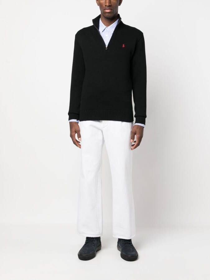 Polo Ralph Lauren Pullover met rits Zwart