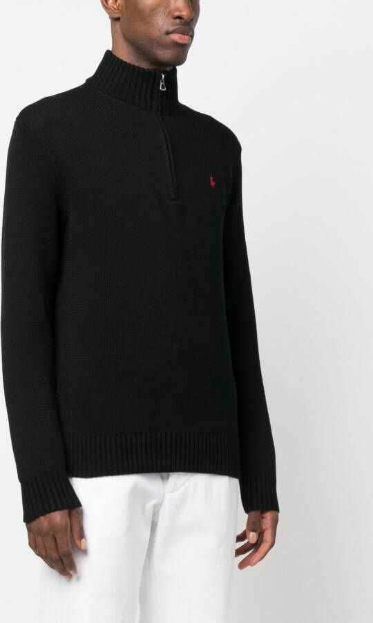 Polo Ralph Lauren Pullover met rits Zwart