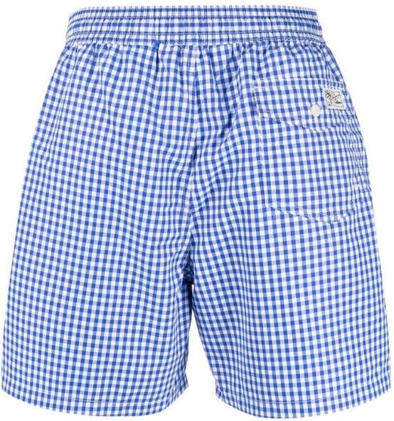 Polo Ralph Lauren Shorts met gingham ruiten Blauw