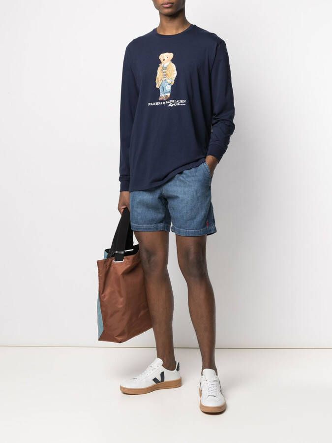 Polo Ralph Lauren Shorts met logopatch Blauw