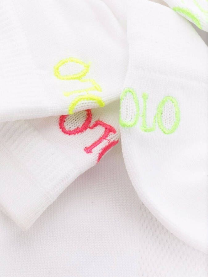 Polo Ralph Lauren Sportsokken met geborduurd logo Wit