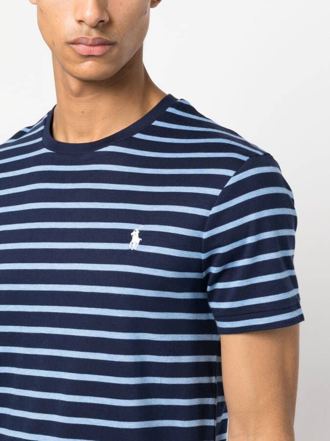 Polo Ralph Lauren Gestreept T-shirt Blauw