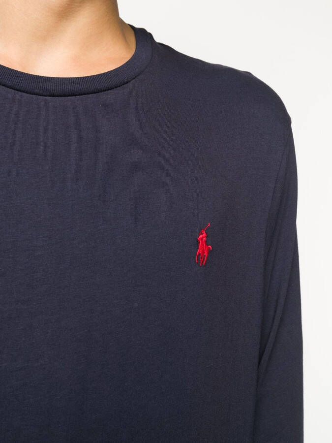 Polo Ralph Lauren Sweater met geborduurd logo Blauw