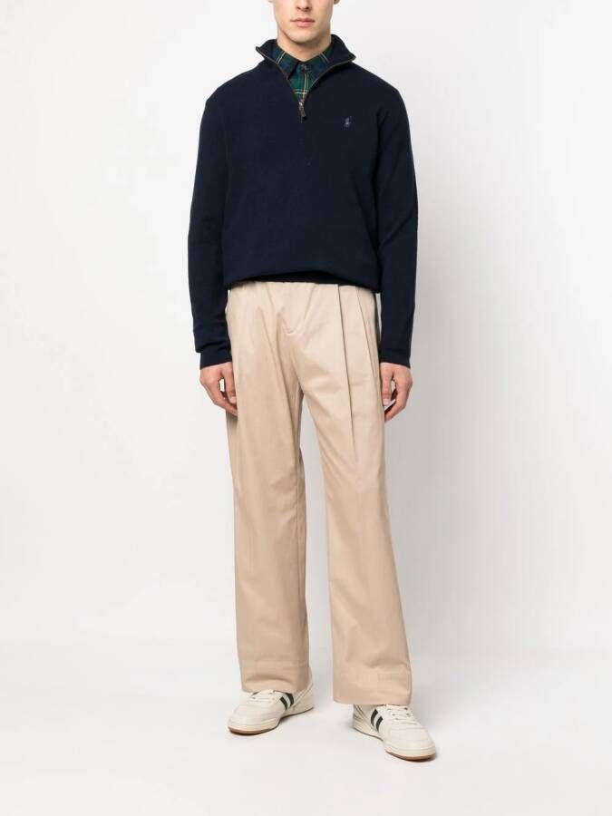 Polo Ralph Lauren Sweater met geborduurd logo Blauw