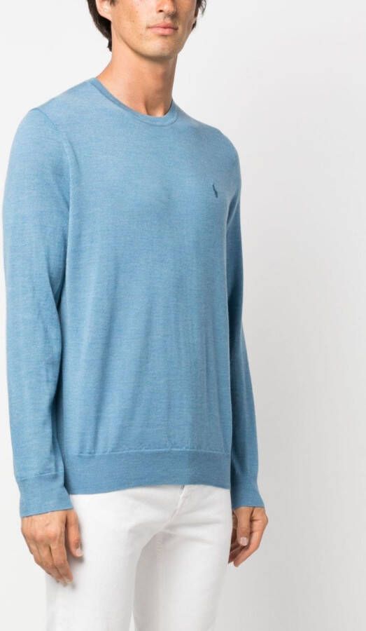 Polo Ralph Lauren Sweater met geborduurd logo Blauw