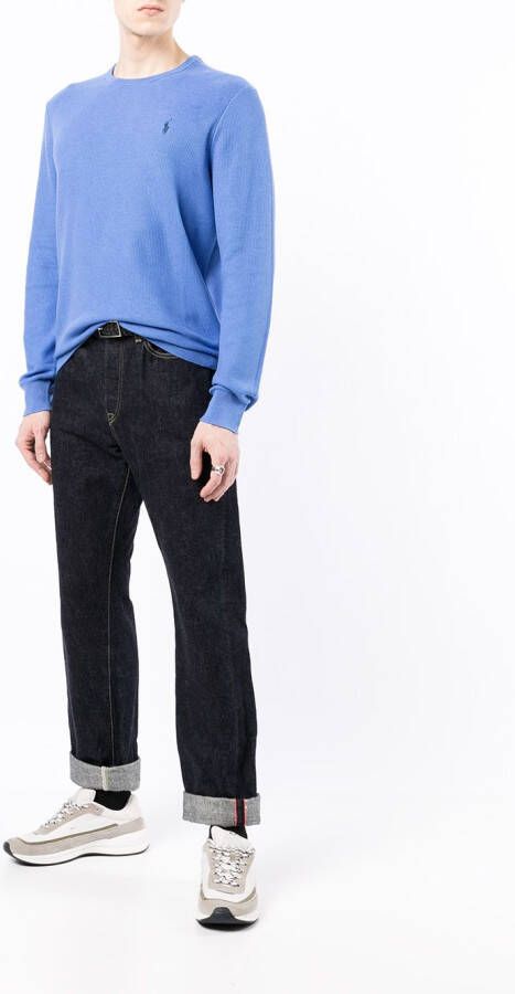 Polo Ralph Lauren Sweater met geborduurd logo Blauw
