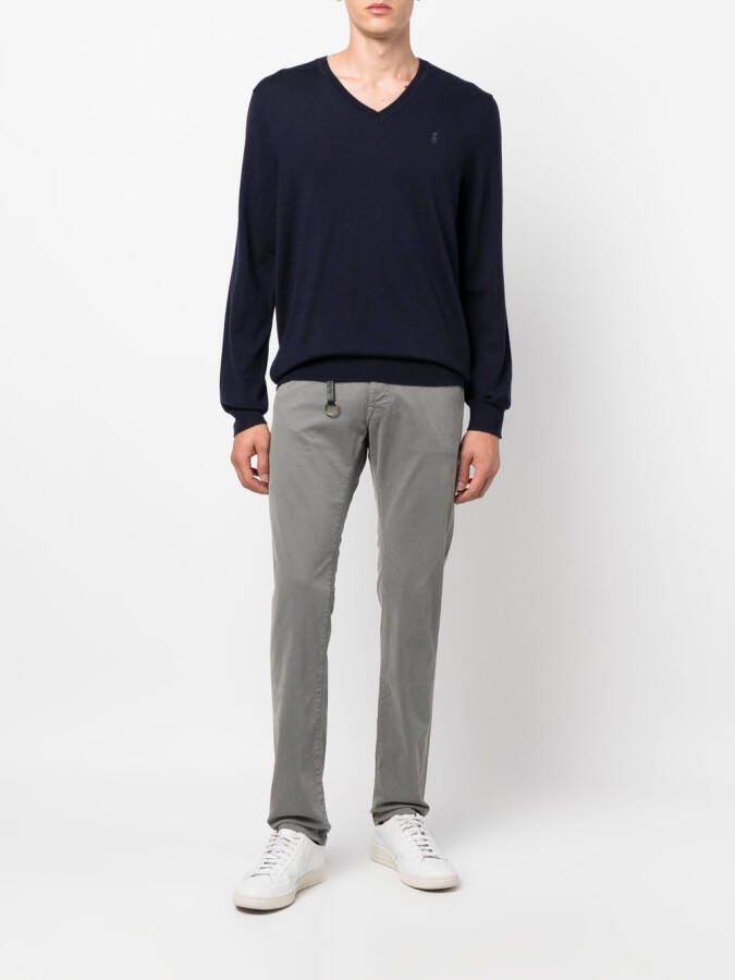 Polo Ralph Lauren Sweater met geborduurd logo Blauw