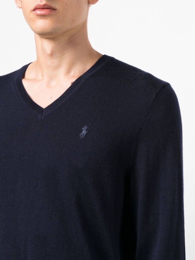 Polo Ralph Lauren Sweater met geborduurd logo Blauw
