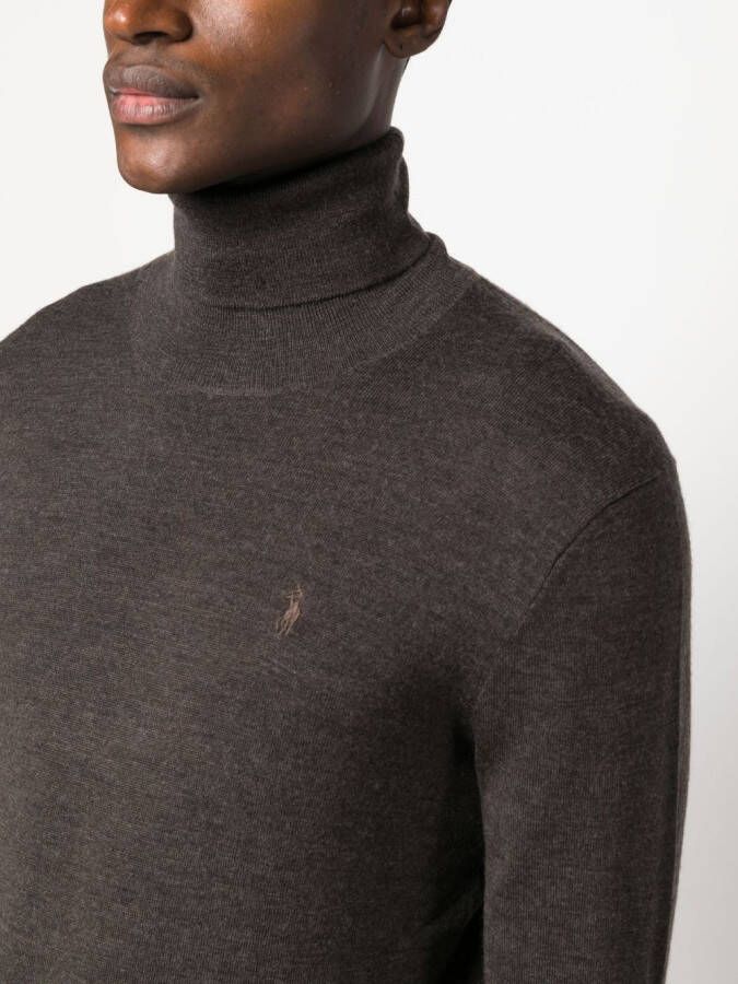 Polo Ralph Lauren Sweater met geborduurd logo Bruin