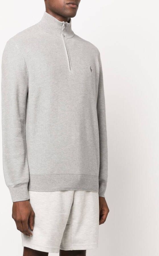 Polo Ralph Lauren Sweater met geborduurd logo Grijs