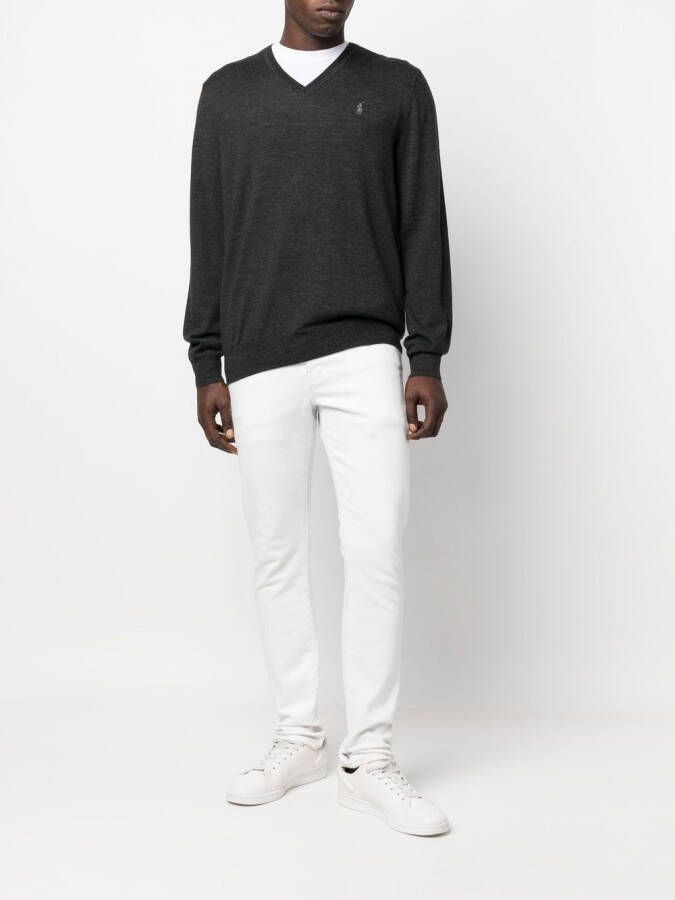 Polo Ralph Lauren Sweater met geborduurd logo Grijs